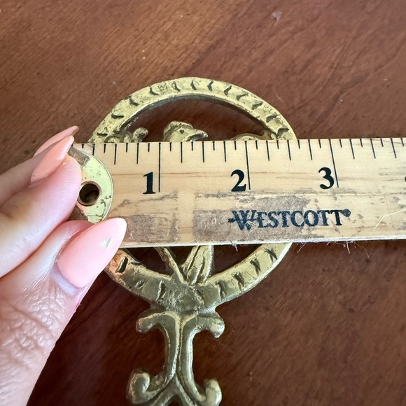 Vintage Gold Trivets Floral Bird Heart Cottagecore Country - Picture 10 of 10